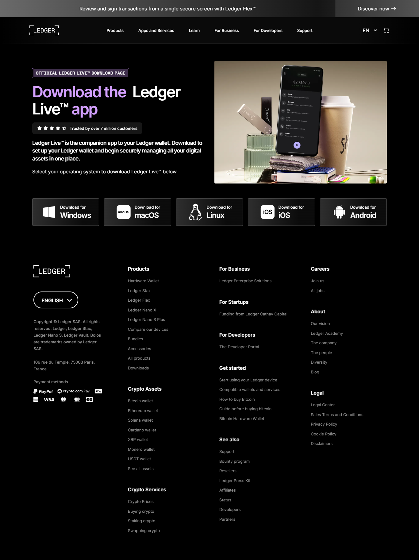 Ledger banner